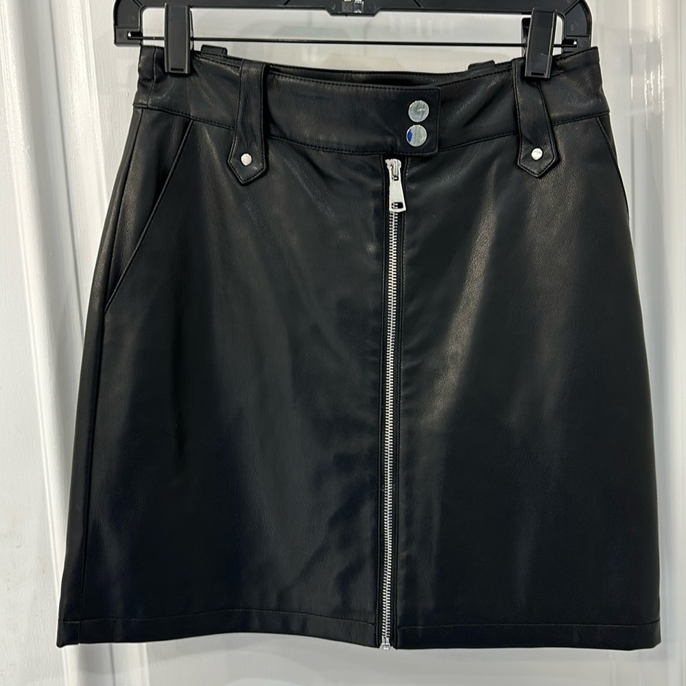 7 for all Mankind Vegan Leather skirt Size Small